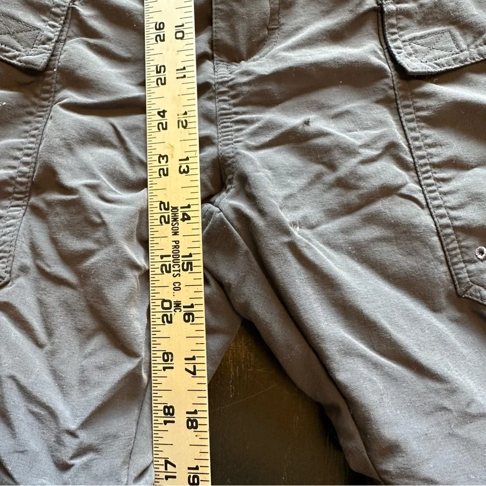 Large 100% Nylon Zip Off Pants Hiking Mosquito Dark Blue / Black Pants